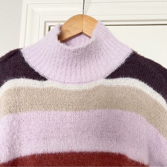 Louna Multi Striped High Neck Sweater - Picture 6 of 12